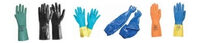 Chemical Resistant Gloves: Nrtril/ Butyl? Neoprene/ PVC